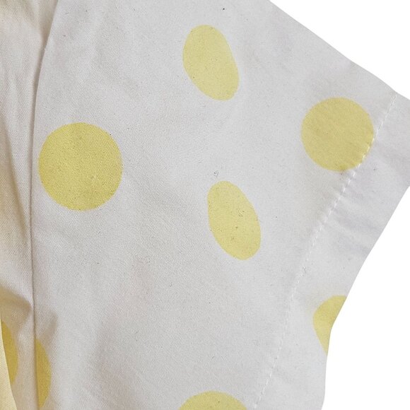Vintage Woolworths Pata Cake Infant Coverall Outfit 18M Yellow Polka Dot Shirt - Picture 7 of 10